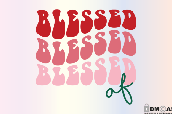 Blessed SVG & PNG for Graphic Design and Print Templates