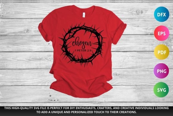 CHOSEN SVG Christian SVG for Crafts & Graphics