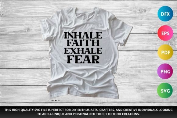 Inhale Faith Christian SVG Graphics for Crafts