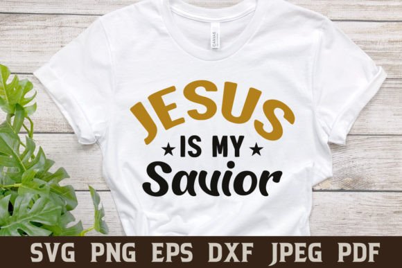 Jesus is My Savior SVG: Christian Graphics for Crafts & Branding