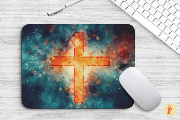 Mouse Pad Mystery Christian Cross: Backgrounds & Graphics