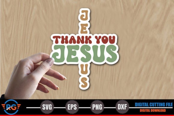 Thank You Jesus – Christian Sticker SVG